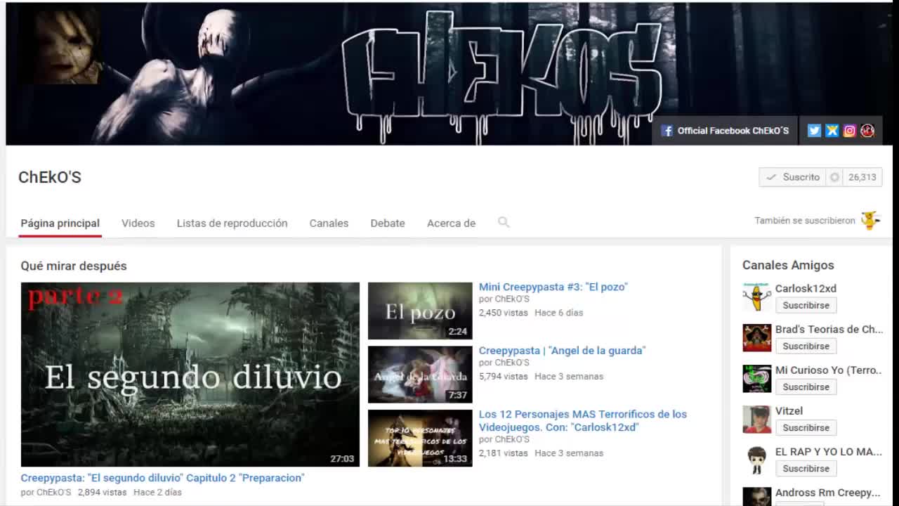 Creepypasta de ChEkO_S  el macabro origen 2016(720P_HD)