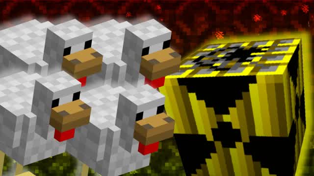 Minecraft - Big Chicken Farm vs. Nuclear TNT!