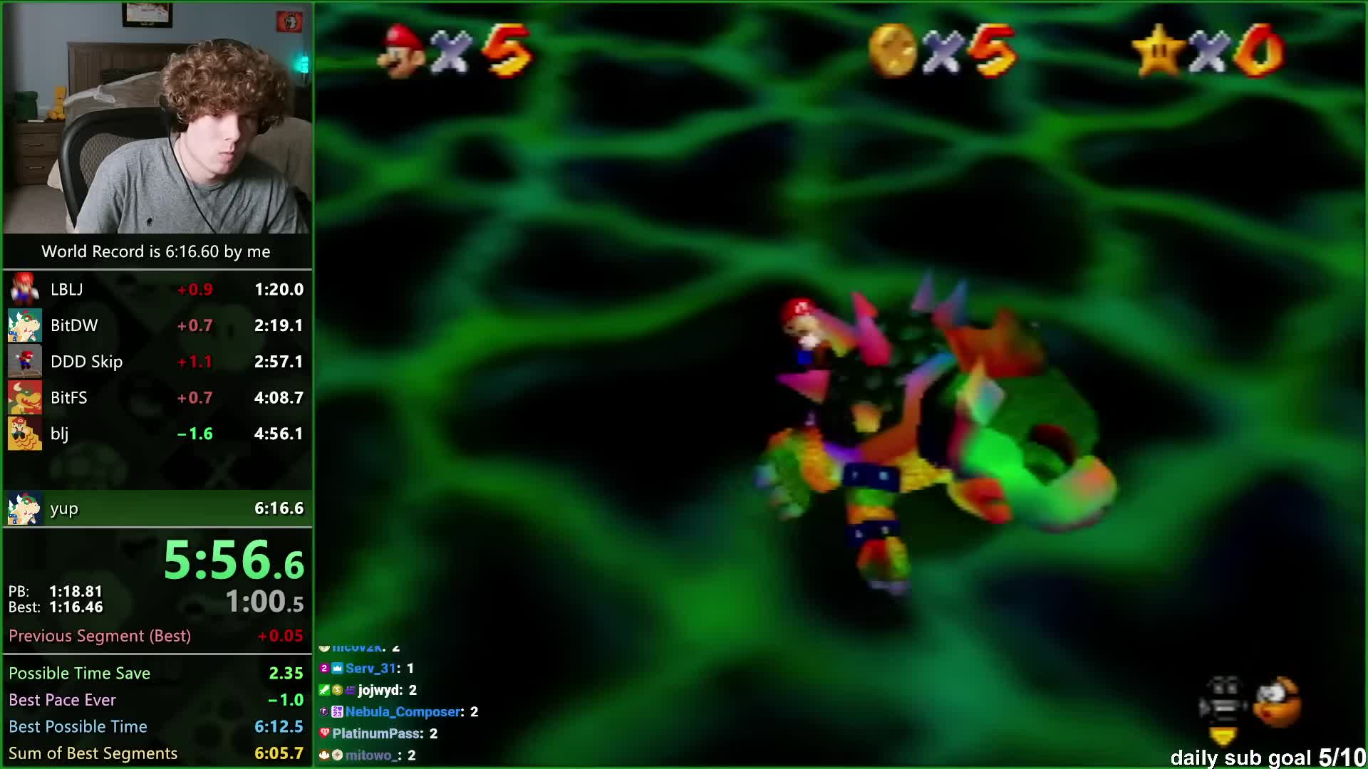 [WORLD RECORD] Super Mario 64 0 star speedrun 6_15.108 [jmgAX1zUeQc]