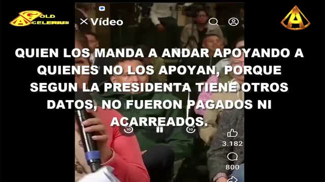 YA BASTA DE TANTO ENGAÑO Y MITOMANIA @PRESIDENTA, @GOLDACELERIUX