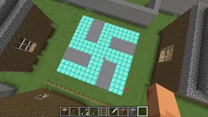 How to make a swastika in Minecraft