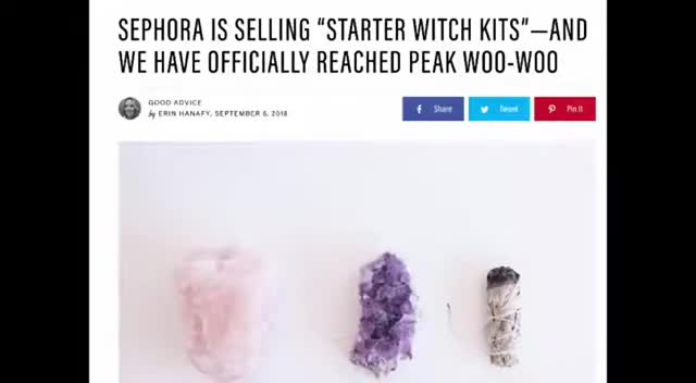 HUHHHH! A MAJOR BRAND TO SELL WITCHCRAFT STARTER KIT... HUHHHH! A MAJOR BRAND TO SELL WITCHCRAFT STARTER KIT...