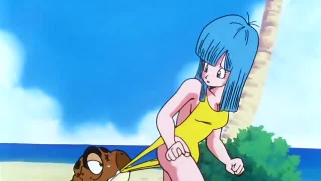 Dragon Ball Z - Maron wedgie
