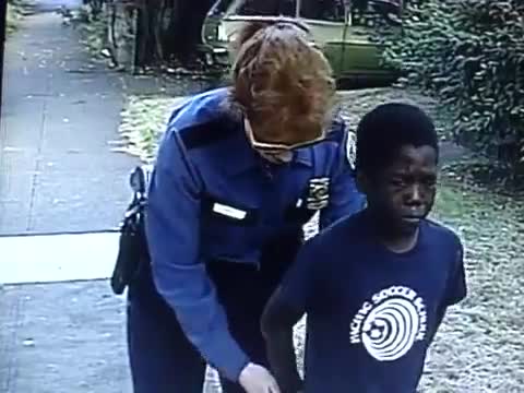 Police terrorize 7 year old child arrested run