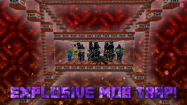 Minecraft - Explosive Mob Trap!