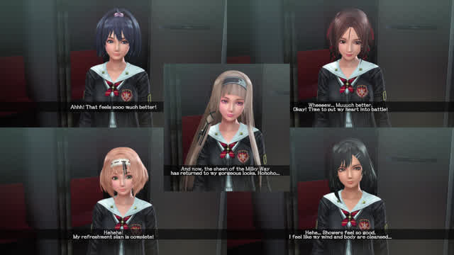 SGZH School Girl Zombie Hunter - All Character Shower Scenes (Censored)