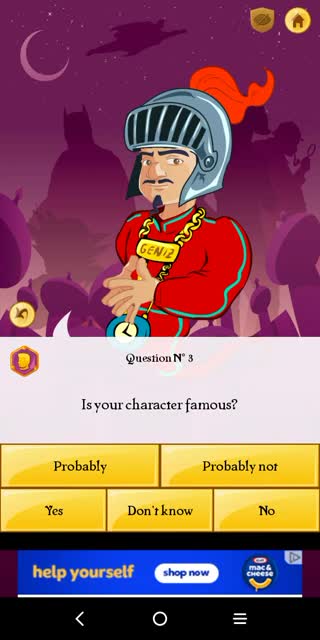 playing Akinator
