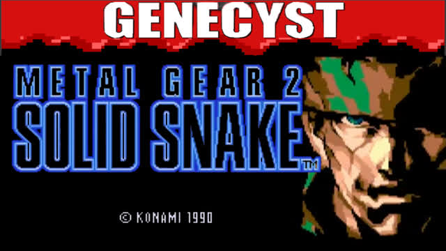 Metal Gear 2: Solid Snake Megadrive/Genesis Port on Genecyst Emulator for MS-DOS (Read Description)