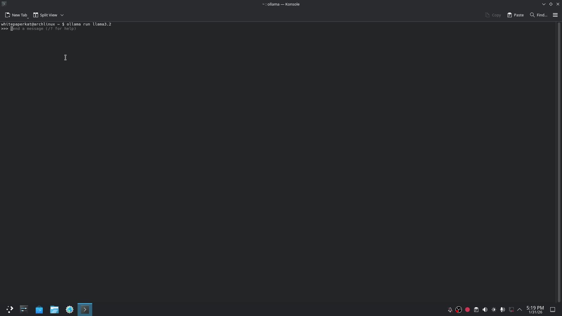 running llama 3.2 on my pc