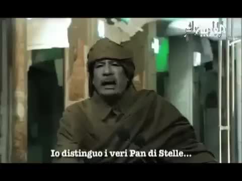 Gheddafi sottotitolato in italiano Parodia
