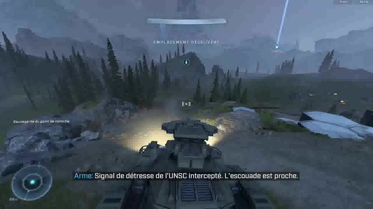 Master Chief in his tank ready to kick ass