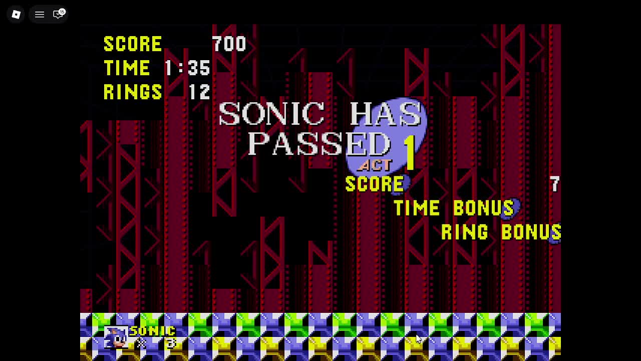 Sonic Classic Simulator Test Zone
