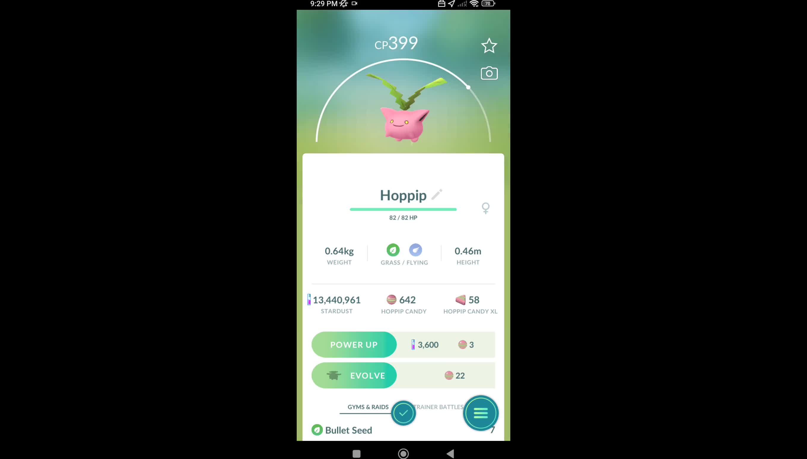 Pokémon GO-Purifying Shadow Hoppip
