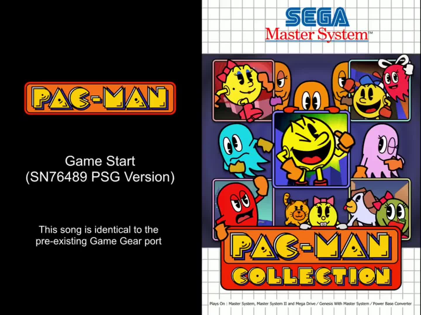 Pac-Man Collection (Sega Master System) - Soundtrack  (MOCK-UP)