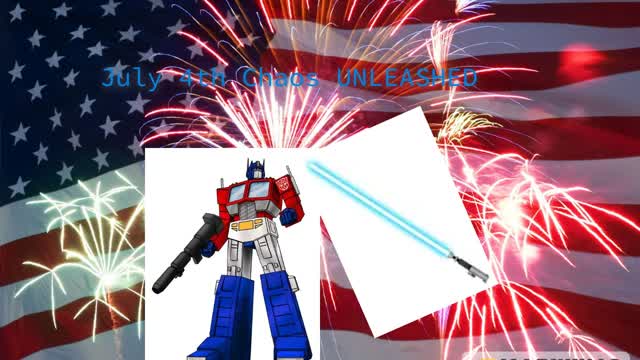 Lightsaber vs. Optimus Prime — Epic July 4th Showdown!