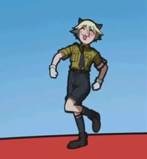 Anime nazi cat stroll