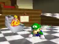 Luigi deepfries peach