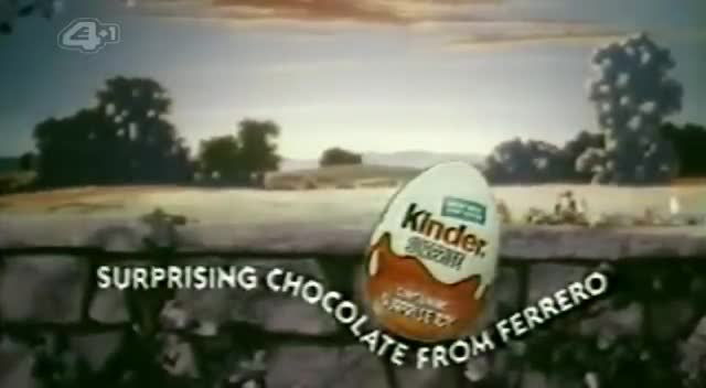 Creepy Kinder Surprise advert from the 80s