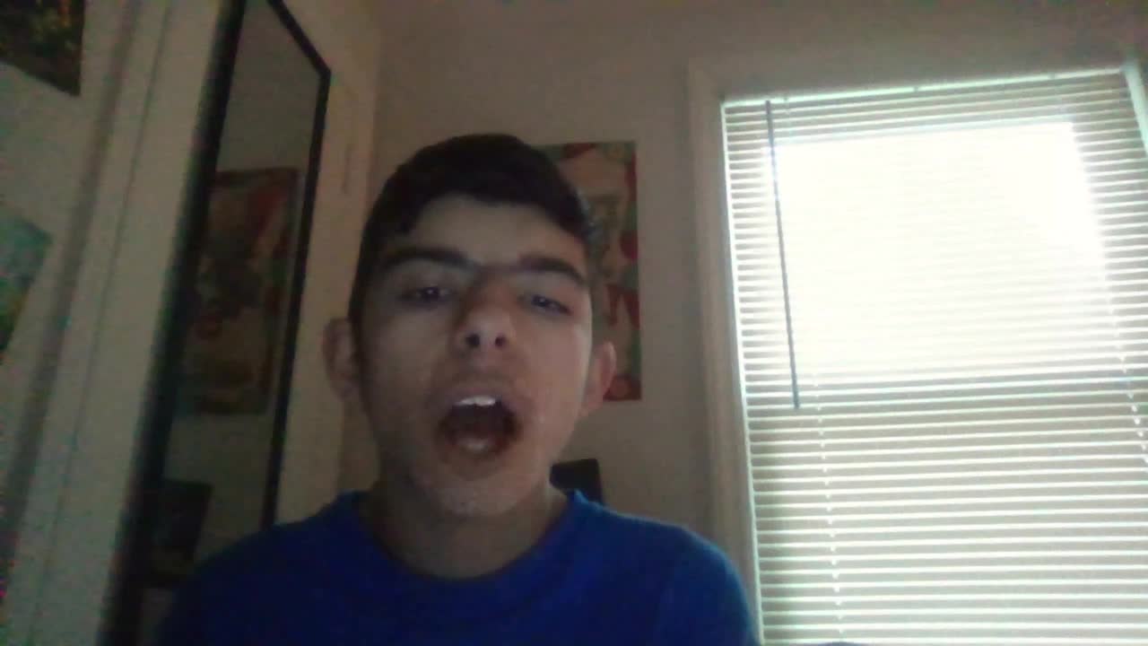 lip syncing to Wrecking Ball by Miley Cyrus