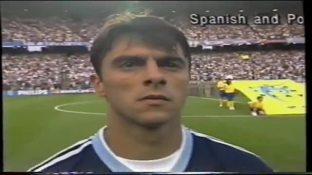 Anthem of Argentina and England World Cup 1998