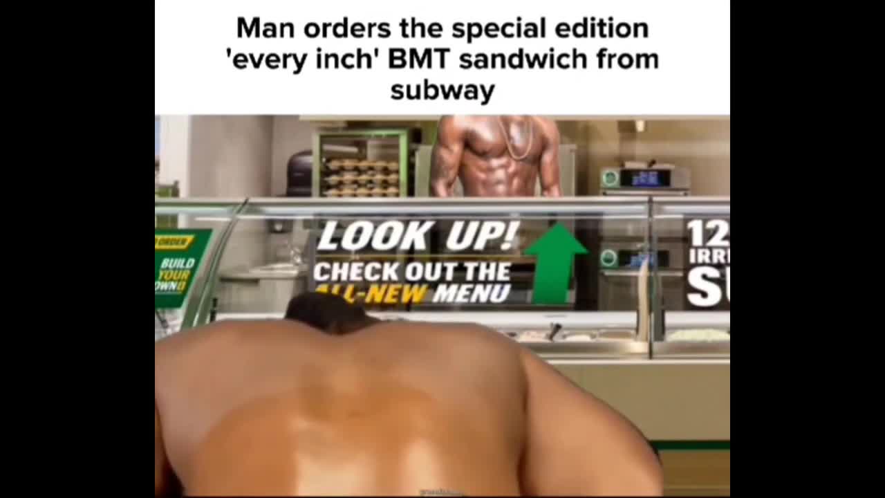 Dreamy Bull orders the special edition 'every inch' BMT sandwich from subway! Dreamy Bull orders the special edition 'every inch' BMT sandwich from subway!