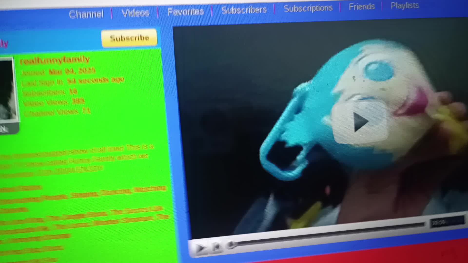 Incase my channel gets deleted