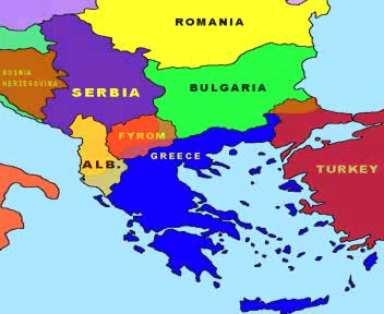 BALKAN MAP - NEW