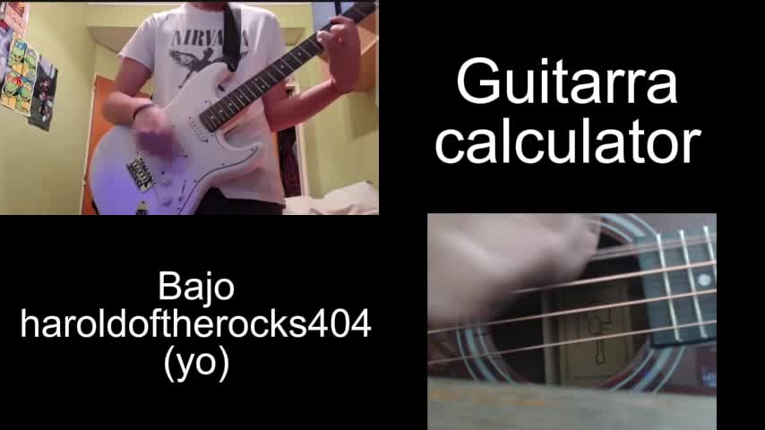 Cover de guitarra + bajo IN BLOOM - NIRVANA (calculator y yo)
