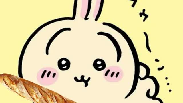 Easter bunny stroking an invisible guitar playing Metallica