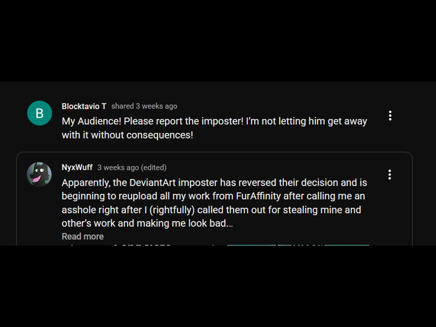 nyxwuff and blocktavio are terrible people (with whispering woods "Animatic")