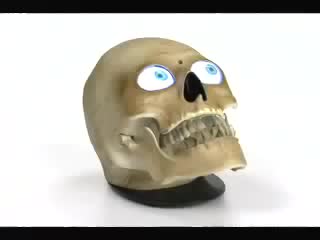 Animated Scary Skull