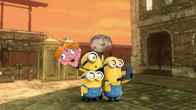 IHE Jr. Hangs Out with the Banana People (Minions)