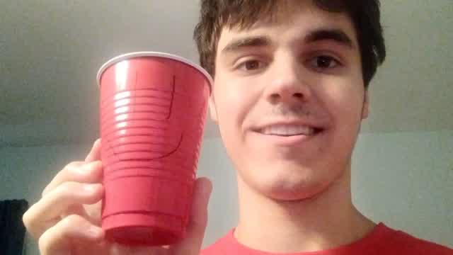 Drawing a Smiley Face on a Plastic Cup