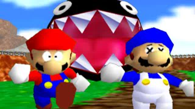 super mario 64 bloopers: Who let the chomp out? super mario 64 bloopers: Who let the chomp out?