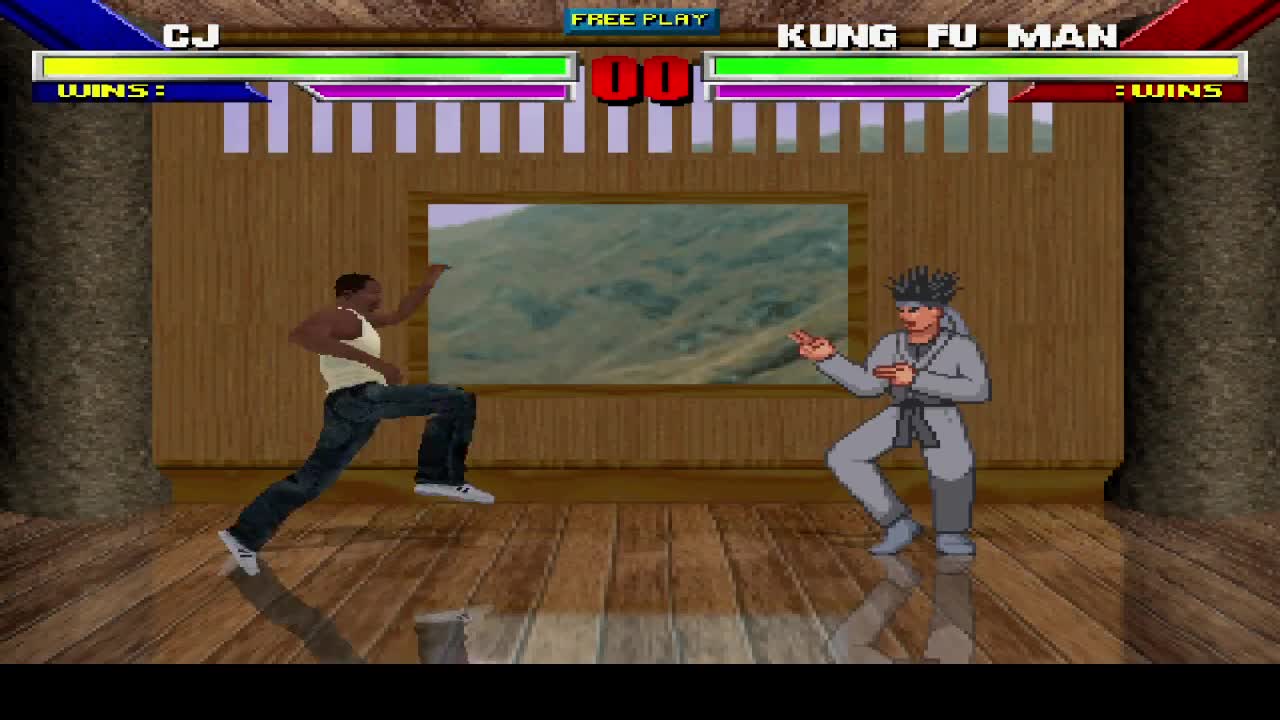 My 3d Version of CJ GTA SA For Mugen And Ikemen Go