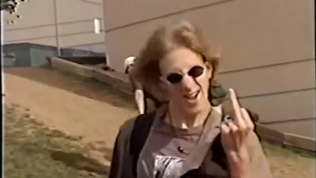 Dylan Klebold flips you the bird | Columbine Rare Clip