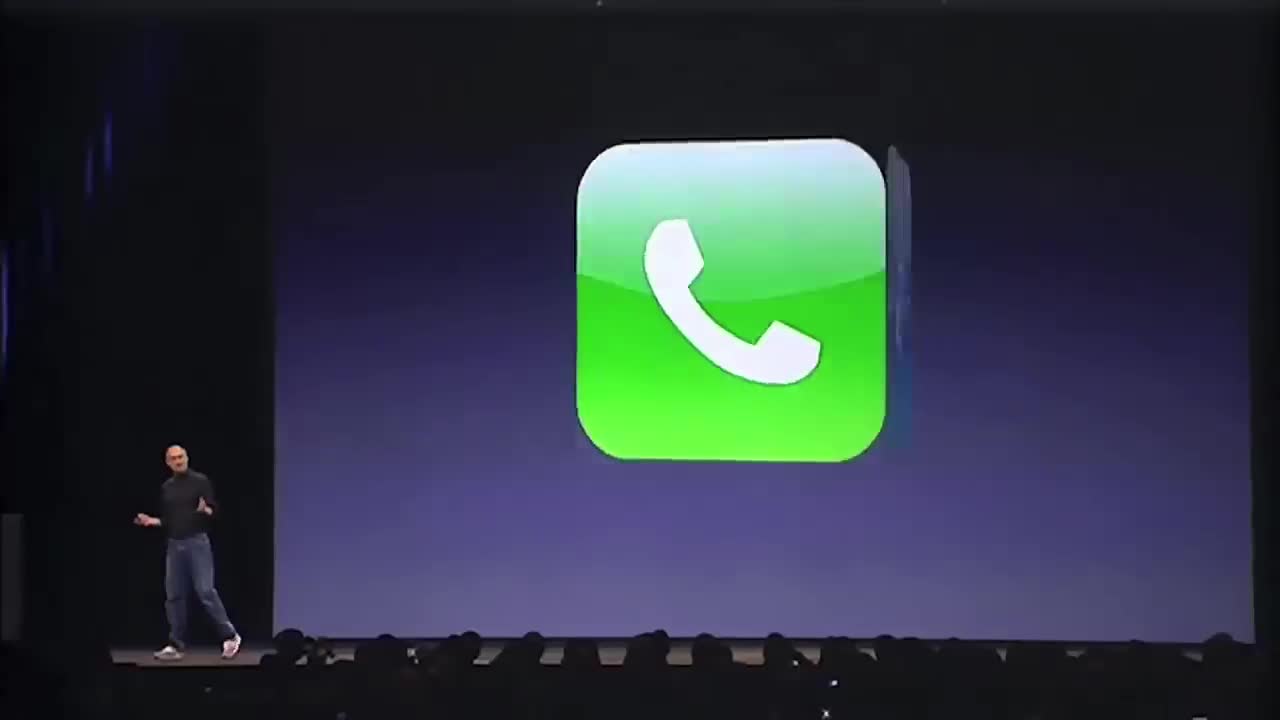 Steve Jobs introduces the iPhone