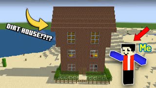I Built a DIRT HOUSE in Minecraft!