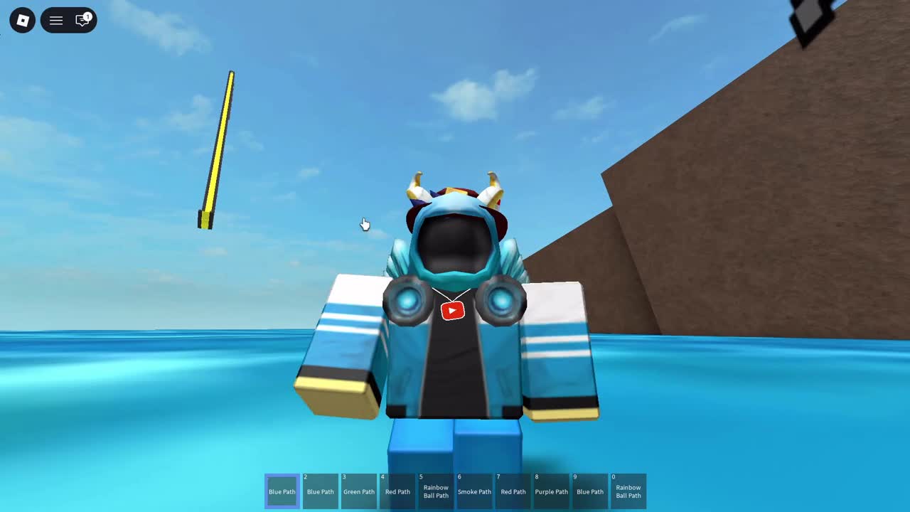 I played Ride a box down the slide in roblox!
