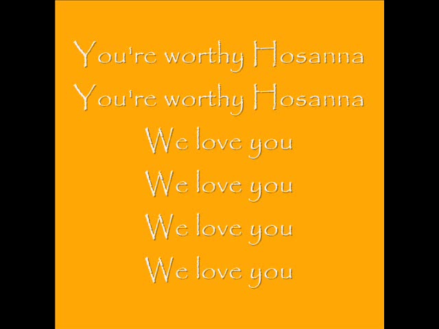 Hosanna by Kirk Franklin with Lyrics