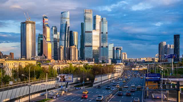 BASE jumping In Moscow.