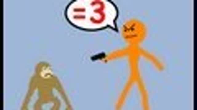 A racist cartoon