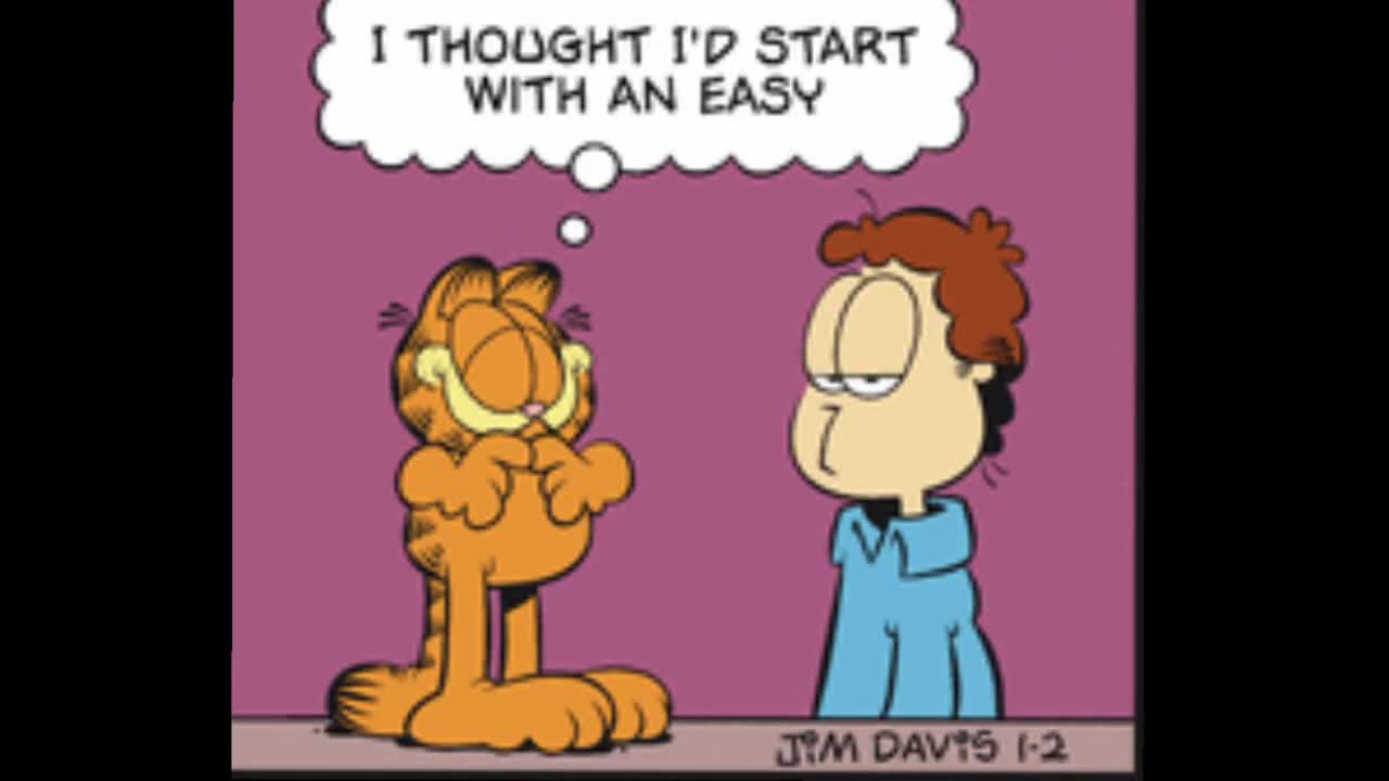 Pop Quiz from Garfield! (Garfielf Comic Dub)