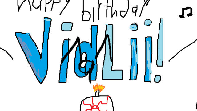 vidlii birthday art (FOR CONTEST)