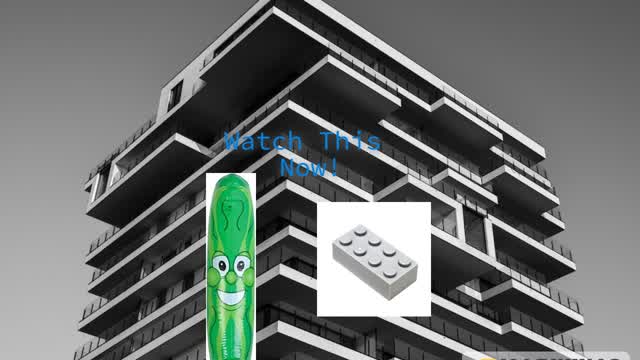 I Threw a LEGO at a Pickle Inflatable