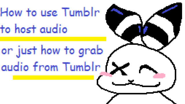 How to use Tumblr to host audio