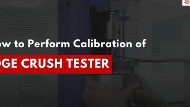 Calibrating Edge Crush Tester: Step-by-Step by Presto