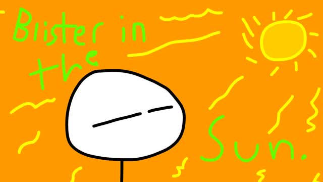 blister in the sun