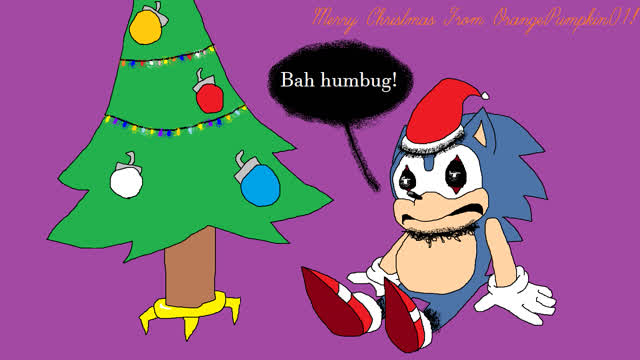 GMX 'celebrating' Christmas! (Sonic EXE Retake Speedpaint!) v2