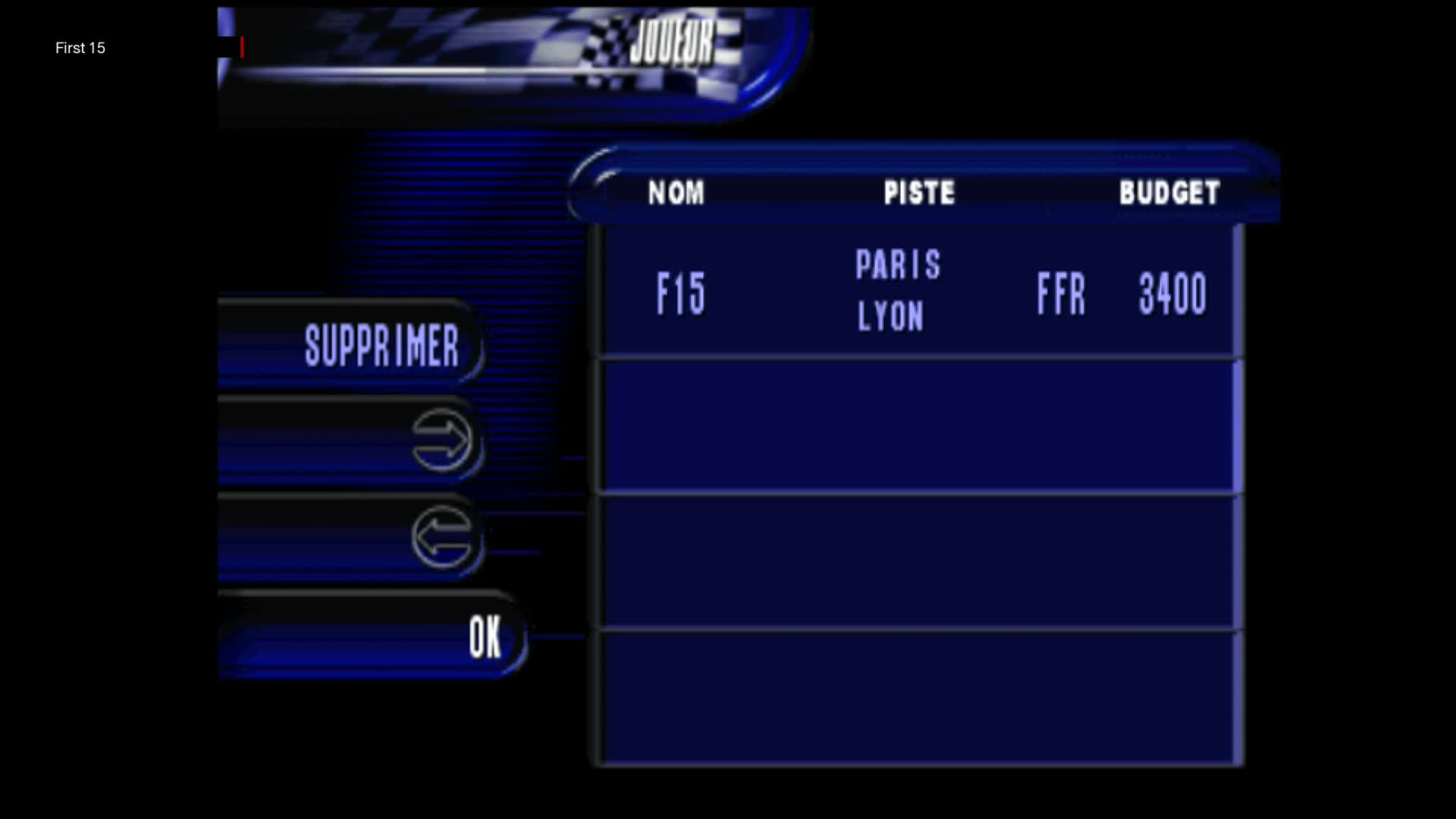 The First 15 Minutes of Paris-Marseille Racing (PlayStation)